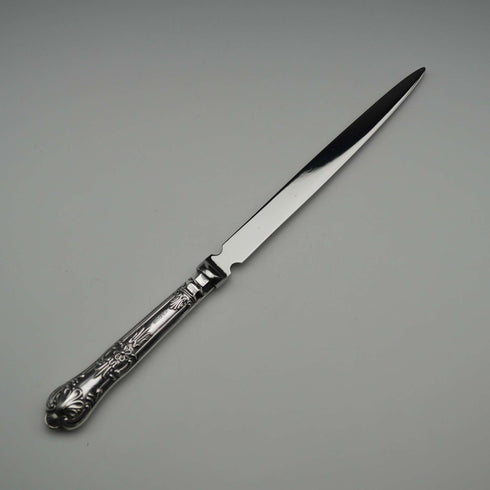 1997 UK Vintage Sterling Silver Handle Letter Opener in Case Boodle & Dunthorne