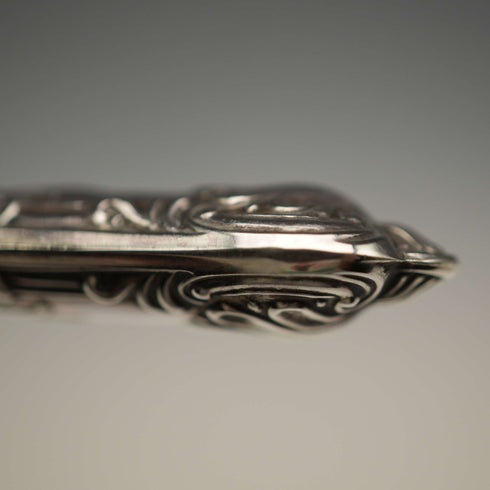 1997 UK Vintage Sterling Silver Handle Letter Opener in Case Boodle & Dunthorne