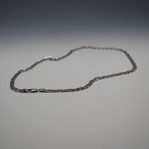 Vintage Sterling Silver Anchor Link Necklace 45cm 15g