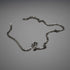 Vintage Sterling Silver Anchor Link Necklace 45cm 15g