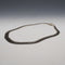 British Vintage Sterling Silver Flowing Plate Link Necklace 40cm 21g