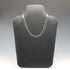 British Vintage Sterling Silver Flowing Plate Link Necklace 40cm 21g