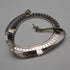 British Vintage Sterling Silver Flowing Plate Link Necklace 40cm 21g
