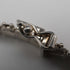 British Vintage Sterling Silver Flowing Plate Link Necklace 40cm 21g