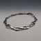 US Vintage Bill Schiffer Sterling Silver Leaf Link Necklace 42cm 102g