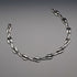 US Vintage Bill Schiffer Sterling Silver Leaf Link Necklace 42cm 102g