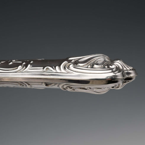1989年 英国ヴィンテージ 純銀製ハンドル パイサーバー 箱入り Harrison Brothers