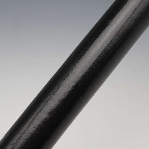 1908年 英国アンティーク ブラックシャフト 純銀ロンデルハンドル ステッキ 杖 90cm J Howell