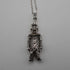 Vintage Moveable Clown Charm Sterling Silver Pendant with Sterling Silver Necklace 6.4g