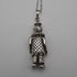 Vintage Moveable Clown Charm Sterling Silver Pendant with Sterling Silver Necklace 6.4g