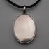Antique Sterling Silver Locket Pendant with Leather Necklace 15.5g