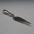 English Antique Sterling Silver Trowel-shaped Bookmark by Crisford&Norris