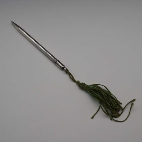 British Vintage Life Long Sterling Silver Mini Propelling Pencil with Tassel