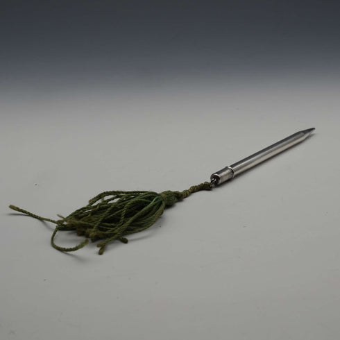 British Vintage Life Long Sterling Silver Mini Propelling Pencil with Tassel