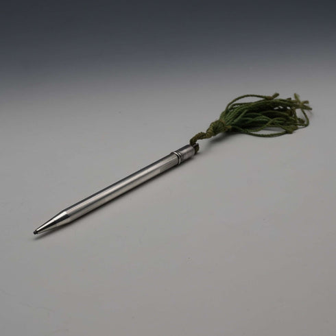British Vintage Life Long Sterling Silver Mini Propelling Pencil with Tassel