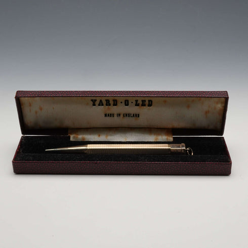 British Vintage YARD-O-LED Rolled Gold Hexagonal Propelling Mini Pencil