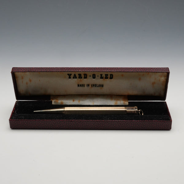 British Vintage YARD-O-LED Rolled Gold Hexagonal Propelling Mini Pencil