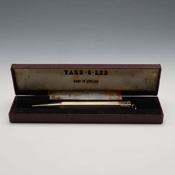 British Vintage YARD-O-LED Rolled Gold Hexagonal Propelling Mini Pencil