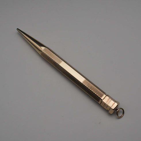 British Vintage YARD-O-LED Rolled Gold Hexagonal Propelling Mini Pencil