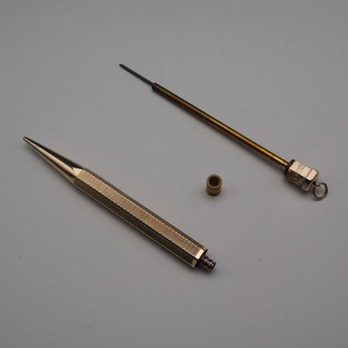 British Vintage YARD-O-LED Rolled Gold Hexagonal Propelling Mini Pencil