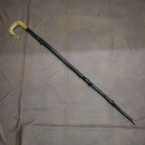 Vintage Blackthorn Scottish Shepherd's Crook Walking Stick 94cm