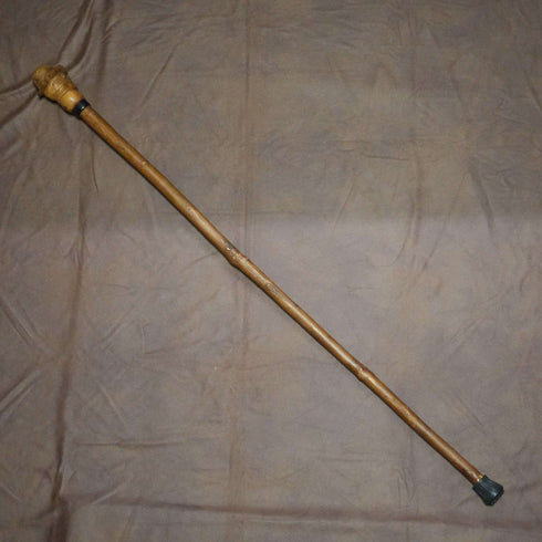 復古風 Tan Shaft 手持帽子男雕塑手柄手杖 拐杖 96cm