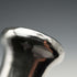 1965 Vintage British Black Shaft Sterling Silver Plain Rondel Handle Walking Stick 90cm
