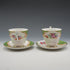 UK Vintage Paragon "Rockingham Green" Demitasse Cup & Saucer Pair