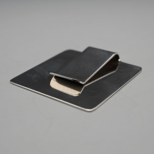 Pinza para billetes de plata esterlina de forma cuadrada, L J Millington, Reino Unido, 16 g