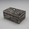 Caja pequeña de filigrana de plata esterlina vintage, pastillero, 15g