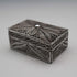 Caja pequeña de filigrana de plata esterlina vintage, pastillero, 15g