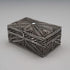 Caja pequeña de filigrana de plata esterlina vintage, pastillero, 15g