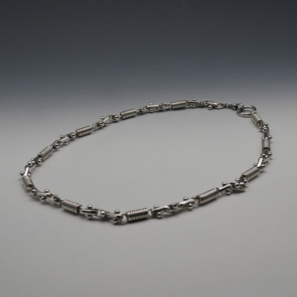 Vintage Industrial Design Sterling Silver Chain 61cm 76g