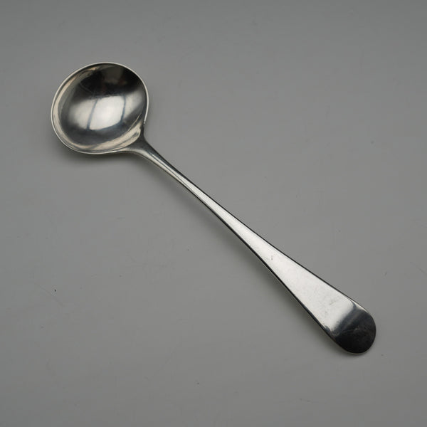 1794 Antique English Sterling Silver Salt Spoon, Old English Pattern, Solomon Hougham, 8g
