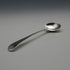 1794 Antique English Sterling Silver Salt Spoon, Old English Pattern, Solomon Hougham, 8g