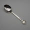 Cuchara trefid de plata de ley, vintage británica de 1977, conmemorativa del Jubileo de Plata de Isabel II, 14 g