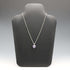 Colgante vintage de plata de ley con doble piedra (púrpura y verde), incluye cadena