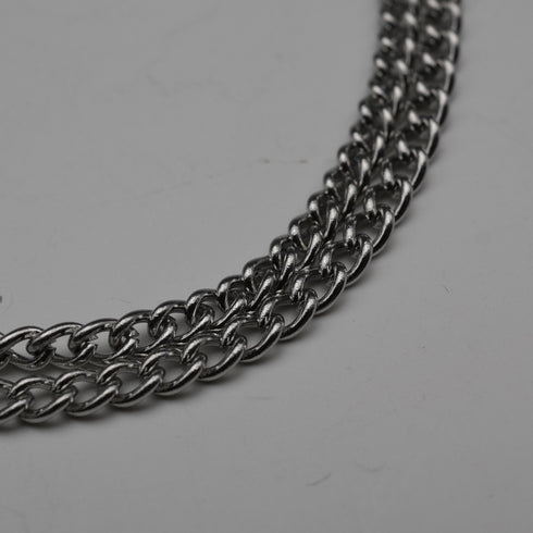 Colgante vintage de plata de ley con doble piedra (púrpura y verde), incluye cadena