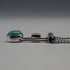 Vintage Sterling Silver Dual Stone (Turquoise & Amethyst Color) Pendant with Chain