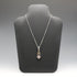 Vintage Sterling Silver Arts & Crafts Style Multi-Stone Pendant with Chain