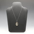 1977 Vintage British Sterling Silver Robin Relief Oval Pendant, 14g total, with Sterling Silver Chain