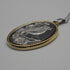 1977 Vintage British Sterling Silver Robin Relief Oval Pendant, 14g total, with Sterling Silver Chain