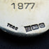 1977 Vintage British Sterling Silver Robin Relief Oval Pendant, 14g total, with Sterling Silver Chain