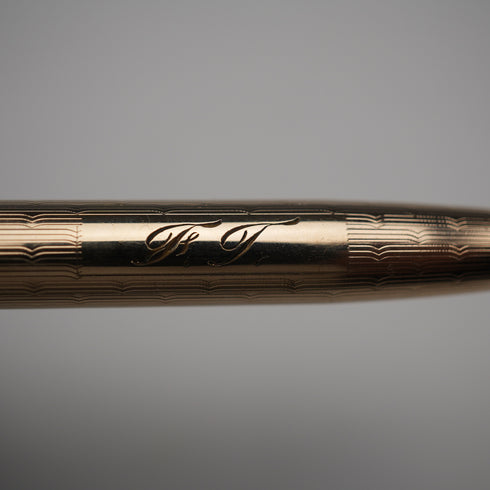 Vintage Yard-O-Led rolled gold propelling pencil, British-made, with case and instruction manual
