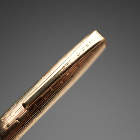 Vintage Yard-O-Led rolled gold propelling pencil, British-made, with case and instruction manual