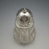 Azucarero antiguo inglés de 1907, cristal tallado y tapa de plata de ley, Robert Pringle
