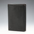1908 British Antique Sterling Silver Ornamented Black Leather Wallet, Edward Langridge & Co.