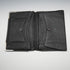 1908 British Antique Sterling Silver Ornamented Black Leather Wallet, Edward Langridge & Co.