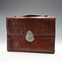 1908 British Antique Sterling Silver-Mounted Brown Leather Organizer, Percy Milbourn