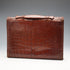 1908 British Antique Sterling Silver-Mounted Brown Leather Organizer, Percy Milbourn